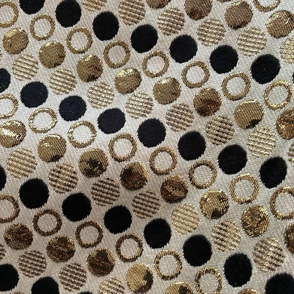 Gold and navy polka dotted skirt. Excellent condition/never worn. Size 6. - Picture 4 of 4